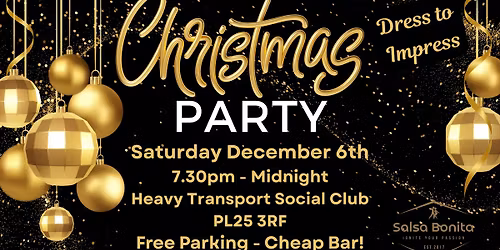 Dance into Christmas! \ud83d\udcab Salsa Bonita Christmas Party \u2013 Salsa, Bachata & Kizomba 