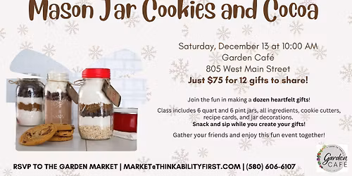 Mason Jar Cookies & Cocoa