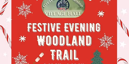 evening woodland trail.