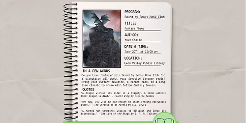 Bound by Books Book Club: Fantasy Theme