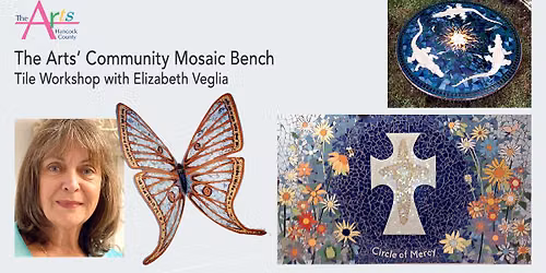 The Arts\u2019 Community Mosaic Bench Tile Workshop with Elizabeth Veglia