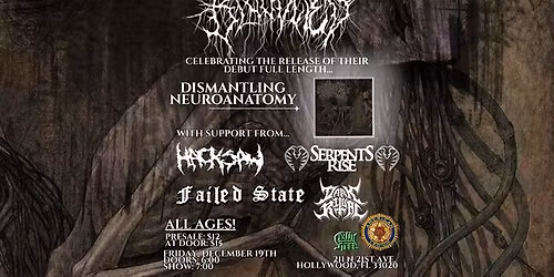 BLOODTIED Album Release Show w\/SERPENTS RISE, HACKSAW, FAILED STATE, DARK RITUAL