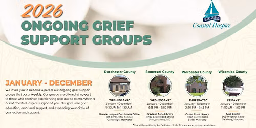Wicomico County | Ongoing Support Group Weekly