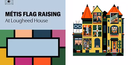 M\u00e9tis Flag Raising at Lougheed House