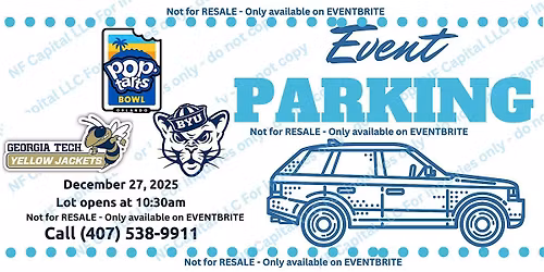 Event Parking Orlando: Pop-Tarts Bowl - Georgia Tech vs BYU