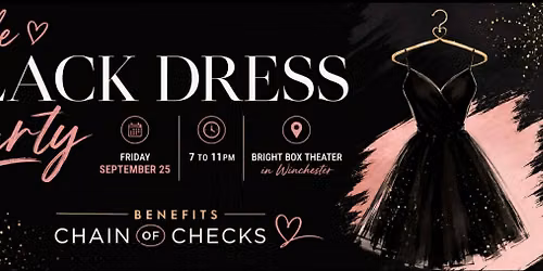 Little Black Dress Party to Benefit Chain of Checks