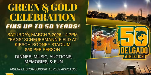 Green & Gold Celebration: Fins Up to 50 Years!