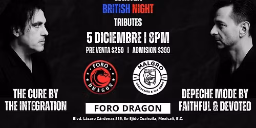 THE CURE & DEPECHE MODE TRIBUTES WINTER BRITISH NIGHT