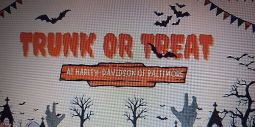 Trunk or Treat Event at the Harley Davidson on Baltimore Store