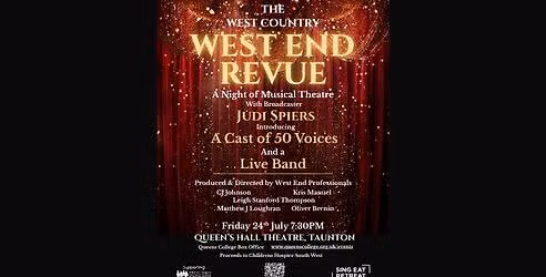 The West Country West End Revue - Supporting Children\u2019s Hospice South West