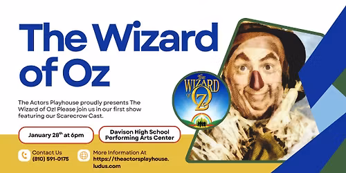 The Wizard of Oz Scarecrow Cast -- Presented by the Actors Playhouse 