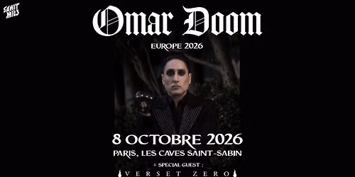 OMAR DOOM + special guest : Verset Zero \/\/ Paris, Les Caves St. Sabin