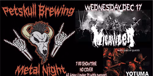 METAL NIGHT with Micawber and Yotuma LIVE!