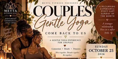 Come back to Us Couples Gentle Yoga \u2764\ufe0f