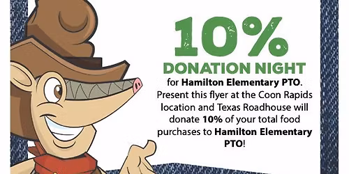 PTO Fundraiser: Dine to Donate at Texas Roadhouse