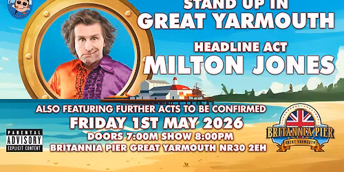 WCB Comedy Stand up  at Britannia Pier with Headliner Milton Jones