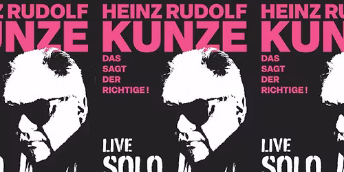 Heinz Rudolf Kunze - Das sagt der Richtige! (Live Solo) | Neubrandenburg