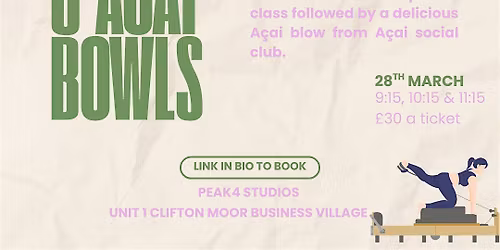 Pilates & A\u00e7ai bowl