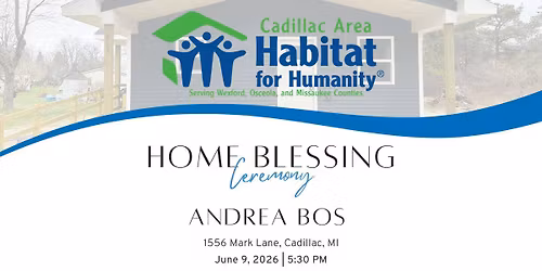 Home Blessing Ceremony for Andrea Bos