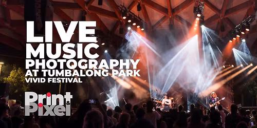 Live music photog. at Tumbalong Park (Vivid) - Gut Health + Mulga Bore