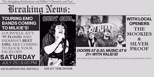 97 Flood (KY) and Best Girl (IN) w\/s\/g The Mookies and Silver Proof - LIVE! @ Milkie's
