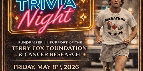 2026 St. Catharines Terry Fox Team: Trivia Night Fundraiser!