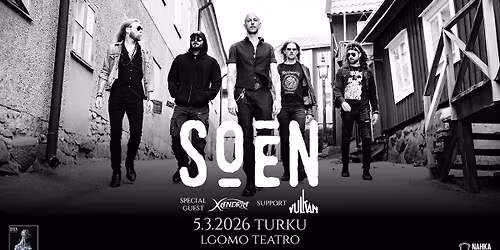 SOEN (SWE) \/\/ Logomo Teatro, Turku \/\/ to 5.3.2026