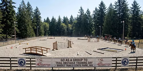 Go as a group to the Bridle Trails Trail Obstacle Training Play Day