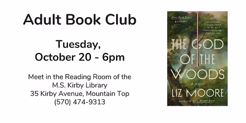 Adult Book Club at the M.S. Kirby Library