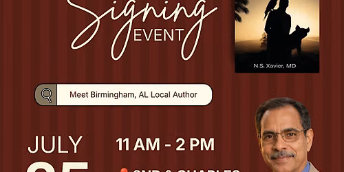 Book Signing with Birmingham Author Dr. N.S. Xavier