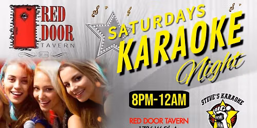 Saturday Karaoke Nights at Red Door Tavern