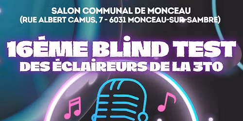 16\u00e8me Blind Test des \u00e9claireurs de la 3TO \ud83c\udfb5