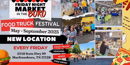Friday Night Market In The BORO & Food Truck Festival 2025