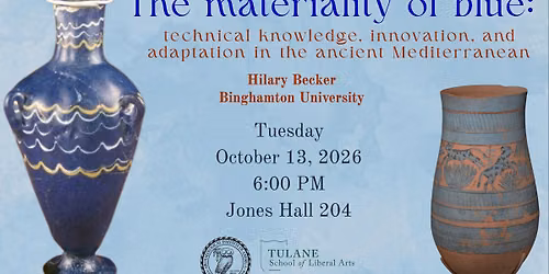 Classics\/AIA Lecture: Dr. Hilary Becker