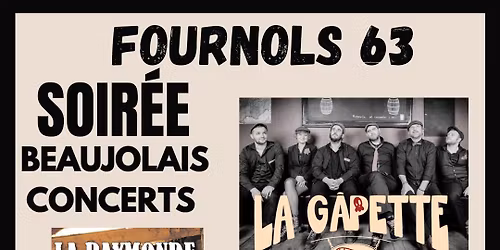 soirée Beaujolais Concerts 22/11 La Raymonde/La Gapette/After DJ Crok De Watt