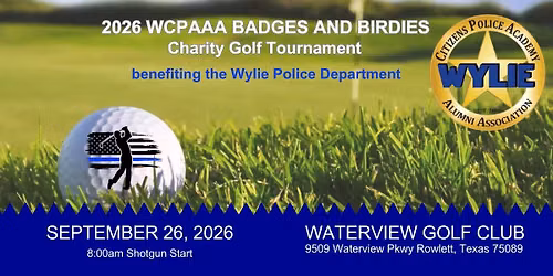 2026 Badges and Birdies Charity Golf Tournament
