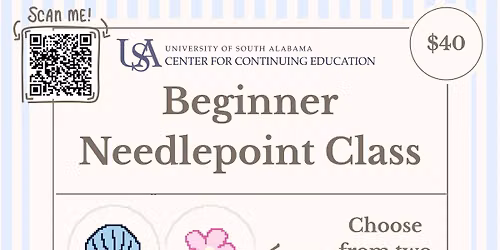 \ud83e\udea1 Beginner Needlepoint Class