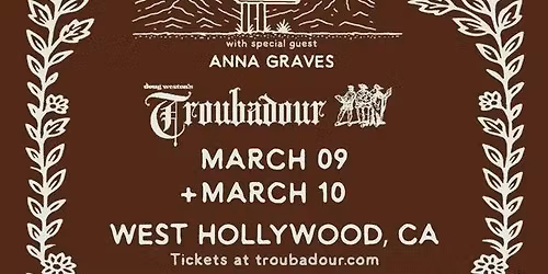 Jonah Kagen w\/ Anna Graves at Troubadour