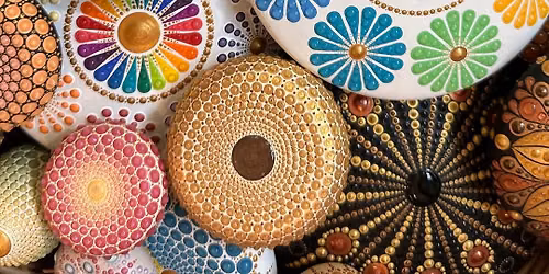 Dot Art Basics: River Stone and Wooden Pebble