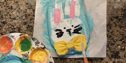 Some Bunny Loves You Cardmaking Workshop and Bunny Handprint Ornament Craft