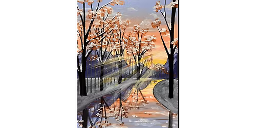 Cool Winter River - Paint and Sip in Phoenix | Classpop!\u2122
