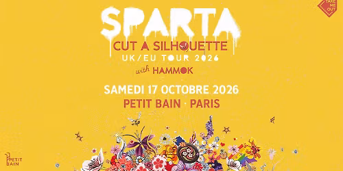 Take Me Out : Sparta + Hammok en concert \u00e0 Petit Bain \u00b7 Paris