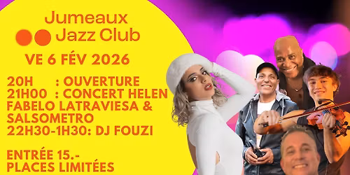 Concert live Helen LaTraviesa & Salsometro avec Salsamas aux Jumeaux