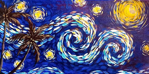 Starry Night Ocean Tide