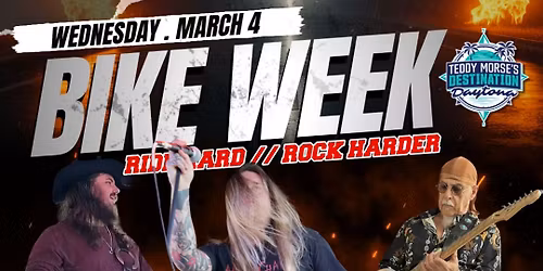 Wednesday - BIKE WEEK - Blake Free Band | Versvtile | Friends of Rock