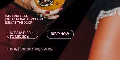Thursday | Sandbar | Orange County