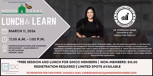 Lunch & Learn: Dr. Esmeralda Adame