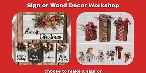 Holiday & Winter Sign or Wood Block Decor