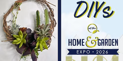 DIY: Succulent Grapevine Wreath Demo | 2026 Frederick Home & Garden Expo