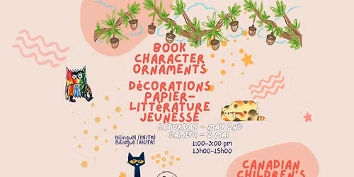 Book Character Ornaments (EN\/FR) - D\u00e9corations papier - litt\u00e9rature jeunesse (FR\/AN)
